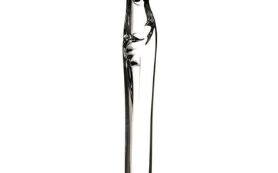 Daum French 11" Crystal Art Glass Madonna Statue