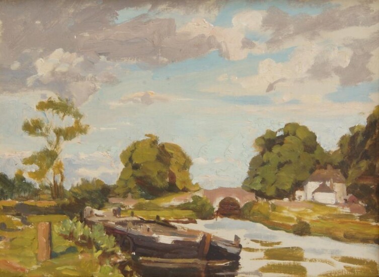 Dermod O'Brien PRHA, Irish 1865-1945- A landscape...