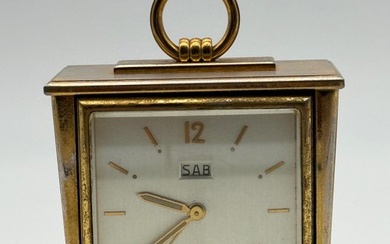 Desk Clock Compendium - Imhof - Brass - 1950-1960