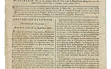 ÉXECUTION DE MARIE-ANTOINETTE. “Annales Patriotiques... - Lot 261 - Vermot et Associés
