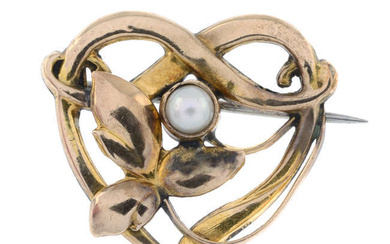 Early 20th century split pearl brooch