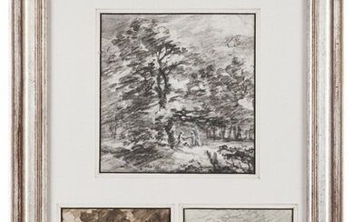 École européenne, 18e / 19e siècleTrois dessins Techniques mixtes sur papier17x16,5 cm