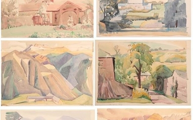 Edith Lawrence (1890-1973) ''Alp'' Signed and inscribed, watercolour, together with...