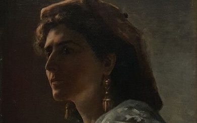 Eleuterio Pagliano (Casale Monferrato, 5 maggio 1826 – Milano, 5 gennaio 1903) - Ritratto di donna