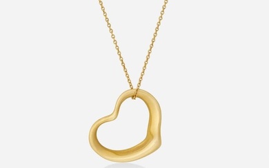 Elsa Peretti for Tiffany & Co., 'Open Heart' gold necklace
