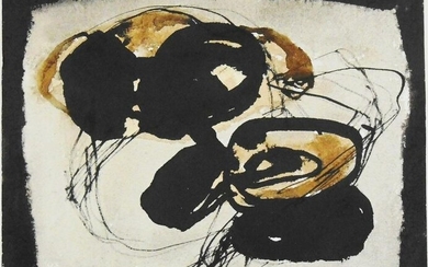 Eva Hesse (1936-1970) Ink & Wash Drawing