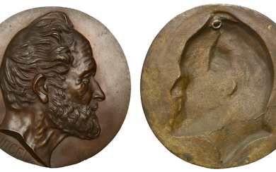 FRANCE, Homme barbu, c. 1890, a cast bronze maquette signed Ringel [?...