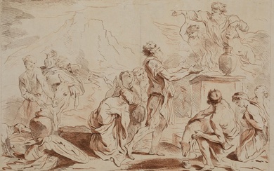FRANCESCO BARTOLOZZI Florence (1725) / Lisbon (1815) "The Sacrifice of Noah"