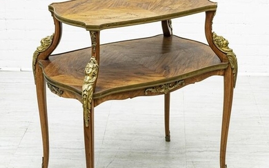 FRENCH LOUIS XV STYLE TWO-TIER TABLE