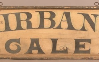 Fairbanks Scales Double-Sided Wood Trade Sign.