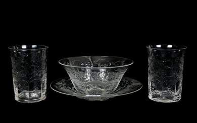Finger Bowl with Underplate, BPCG, Rock Crystal