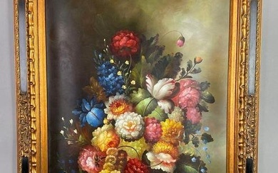 Floral Still Life Oil Painting on Canvas