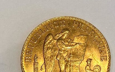 France - 20 Franc 1897-A Genie - Gold