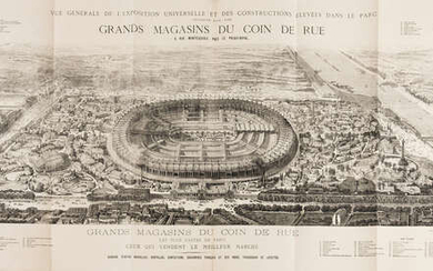 France.- Paris.- Vue Generale de l'Exposition Universelle et des Constructions elevees dans le Parc, 1867.