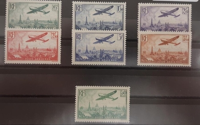 France airmail N°8 to 13 (**)
