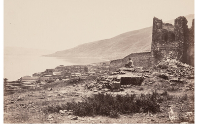 Francis Frith (1822-1898), The Town and Lake of Tiberias, From the North (1857)