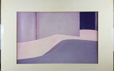 Franco Fontana "Sabbia" 1973 stampa fotografica a colori C-Print cm 37,5x58 Firm