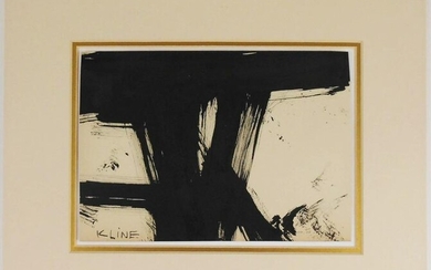 Franz Kline (1910-1962) Ink Drawing On Paper