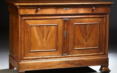 French Louis Philippe Carved Cherry Sideboard, c. 1860