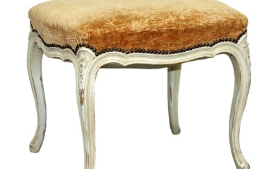 French Louis XV style painted footstool