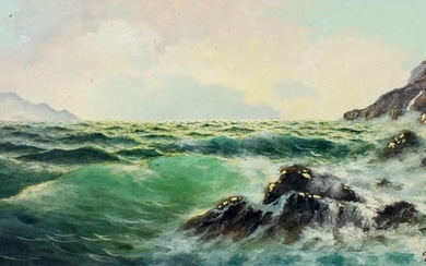 G Stavonov (US,Russia,mid 20C) oil painting
