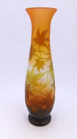 Galle French cameo glass vase