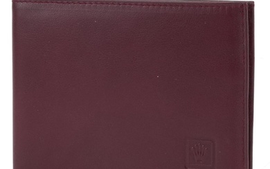 Gentlemen's Rolex red leather wallet