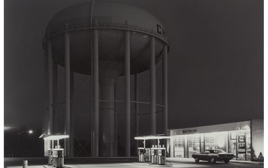 George A. Tice (b. 1938), Petit's Mobil Gas Station, Cherry Hill, New Jersey (1974)
