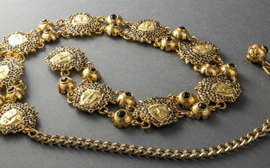 Gianni Versace Gold-Tone "Medusa" Belt