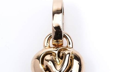 Gold and diamonds pendant - by CHANTECLER CAPRI 18k rose...