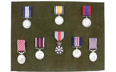 Grande Bretagne, Cadre de 8 médailles britanniques