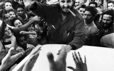 Grey VILLET (1927-2000) Fidel Castro acclamé…