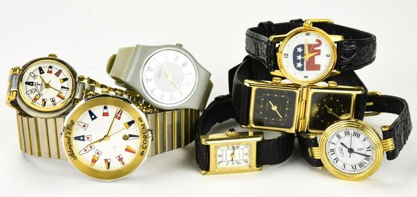 Group Lot of Watches incl Swatch, Futura, Corum