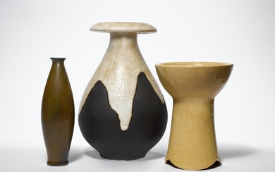 Group of Three Vases