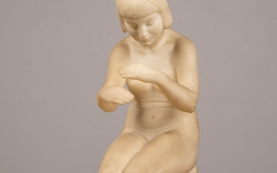 Guglielmo PUGI (1850 - 1915). Sculpture en... - Lot 261 - Métayer-Mermoz Maison de Ventes aux Enchères Nevers