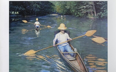 Gustave Caillebotte, Skiffs on the Yerres, Poster on