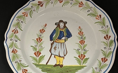 HR French Faience plate