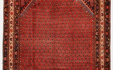 Hand-Knotted Wool Room Home Studio Decor 4X7 Allover Oriental Rug Vintage Carpet