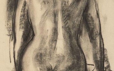 Harry Holland, British b.1941- Female Nude, 1998; charcoal on paper, signed lower right 'Harry Holland', 50 x 32 cm (ARR) Provenance: Jill George Gallery, London
