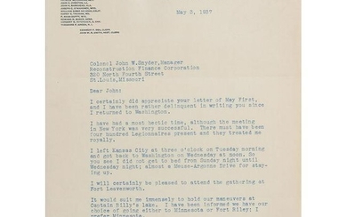 Harry S. Truman Typed Letter Signed and Signed Check
