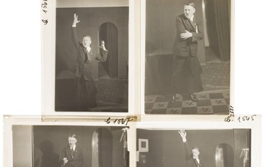 Heinrich Hoffmann - twelve contact copies of Hitler in dramatic poses