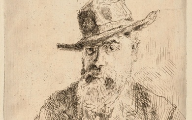 Henri ROUART (1833-1912) Autoportrait. Vers... - Lot 161 - Beaussant Lefèvre & Associés