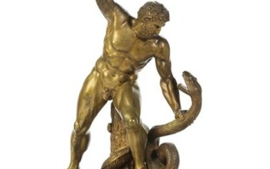 Hercules fighting the snake