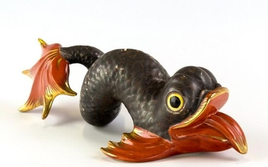 Herend Hungary Porcelain Chinese Koi Fish Figurine
