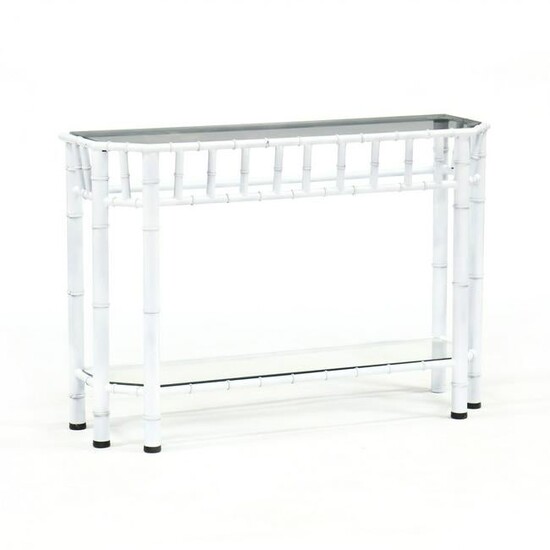 Hollywood Regency Style Painted Console Table