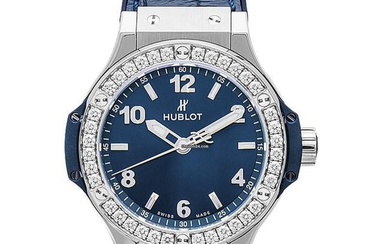 Hublot Big Bang 38 mm 361.SX.7170.LR.1204 - Big Bang Quartz Blue Dial Stainless Steel Ladies Watch