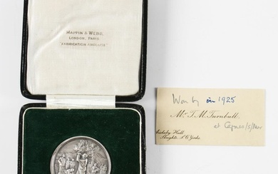 Interesting 1923/24 Nice Golf Club silver medal - hallmarked...