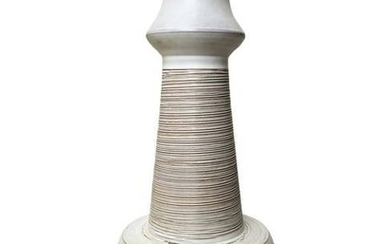 Italian Production, A. Tasca style. Ceramic lamp table