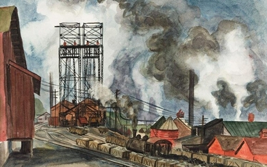 JAMES TURNBULL (1909-1976) Coal Mine Rail Road.