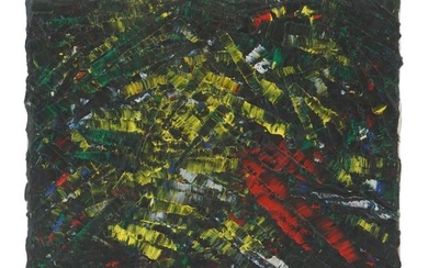 JEAN PAUL RIOPELLE ABSTRACT CANADIAN OIL PAINTING
